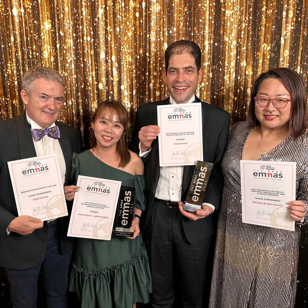 APAC EMMAs mit Ben Neumann, Grace Huang, Duncan McGilligan, und Yang Li